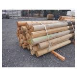 ~40 Unused Round Posts 6" X 8
