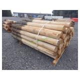 ~40 Unused Round Posts 6" X 8