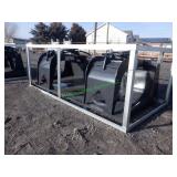 Unused Wolverine Skid Steer Grapple Bucket ~72"