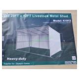 Unused Metal Livestock Shed ~20