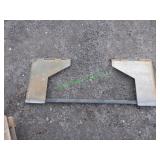 Unuiversal Cut Out Skid Steer Mounting Plate 1/4"