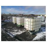 3 Caged Plastic Totes ~275 Gal **BID X 3**