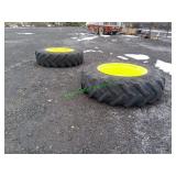 2 John Deere Tractor Duals 18.4R38 **BID X 2**