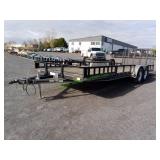2015 PJ Tandem Axle Utility Flat Bed Trailer ~24