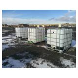 3 Caged Plastic Totes ~275 Gal **BID X 3**
