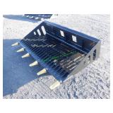 Unused Wolverine Rock Screen Bucket/Shovel ~67"