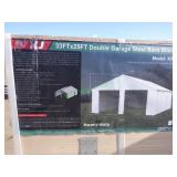 Unused Metal Double Garage Shed ~33