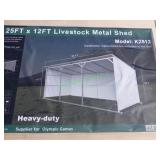 Unused Metal Livestock Shed ~25