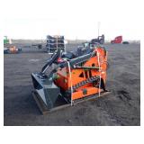 Unused ATS T460 Mini Skid Steer Loader- Orange