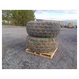 2 John Deere Combine 8 Hole Wheels & Tires 23.1-25