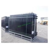 Unused Galvanized Steel Fencing 24 Pieces 10