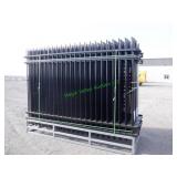 Unused Galvanized Steel Fencing 24 Pieces 10