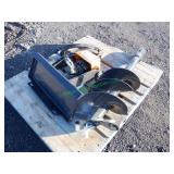 Unused Mini Skid Steer Auger Drive & Bit ~6"