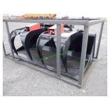 Unused Mower King Skid Steer Grapple Bucket~66"