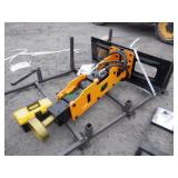 Unused GIYI Skid Steer Hydraulic Pile/Post Hammer
