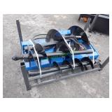 Unused GIYI Skid Steer Auger w/ 3 Bits: