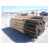 ~40 Unused Round Posts 6" X 8