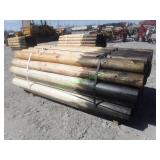 ~40 Unused Round Posts 6" X 8