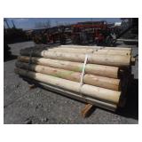 ~40 Unused Round Posts 6" X 8