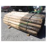 ~50 Unused Round Posts 5" X 8