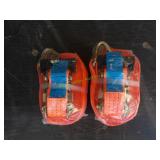 2 Unused 1.5' X 27' 3T Ratchet Tie Down