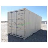 2025 20'  Shipping Container: End Door