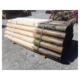 ~40 Unused Round Posts 6" X 8
