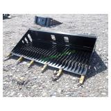 Unused Skid Steer Loader Rock Bucket ~78'