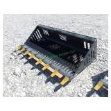 Unused Landhonor Skid Steer Rock Bucket ~72'