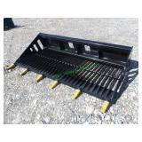 Unused Skid Steer Loader Rock Bucket ~84'