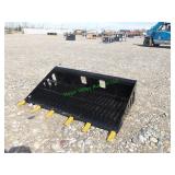 Unused Skid Steer Loader Rock Bucket ~68'