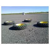 4 Tractor Tires & Wheels 380/85R34 **BID X 4**