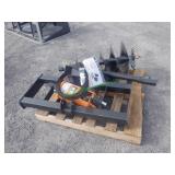 Unused Wolverine Skid Steer Auger 12" & 18" Bits
