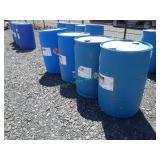 4 Plastic Barrels 55 Gal