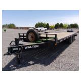 2010 Walton Tandem Axle Flat Bed Trailer