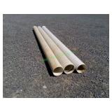 3 PVC Pipes ~8" X 13