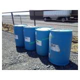 4 Plastic Barrels 55 Gal