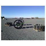 4 Steel Irrigation Circle Wheels **BID X 4**