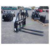 Unused Mower King Skid Steer Forks: ~48" Forks