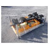 Unused GIYI Skid Steer Heavy Duty Auger w/ 3 Bits