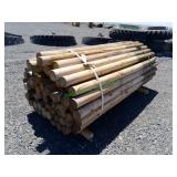 ~75 Unused Round Posts 4" X 8
