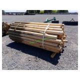 ~75 Unused Round Posts 4" X 8