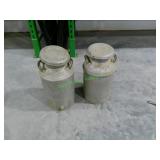 2 Collectable Milk Cans; ~25"H