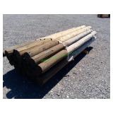 ~30 Unused Round Posts 5" X 9