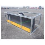 Unused Skid Steer 6 Way Dozer Blade ~84"