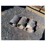 3 Aluminum Irrigation Reducer Fittings ~9" to 8"