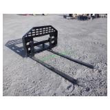 Unused GIYI Skid Steer Pallet Forks: ~60" Forks