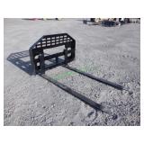Unused GIYI Skid Steer Pallet Forks: ~60" Forks