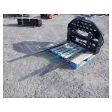 Unused GIYI Skid Steer Hydraulic Forks: ~60"