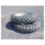 2 Tractor Tires & Unverferth Wheels 14.9R46*BIDX2*